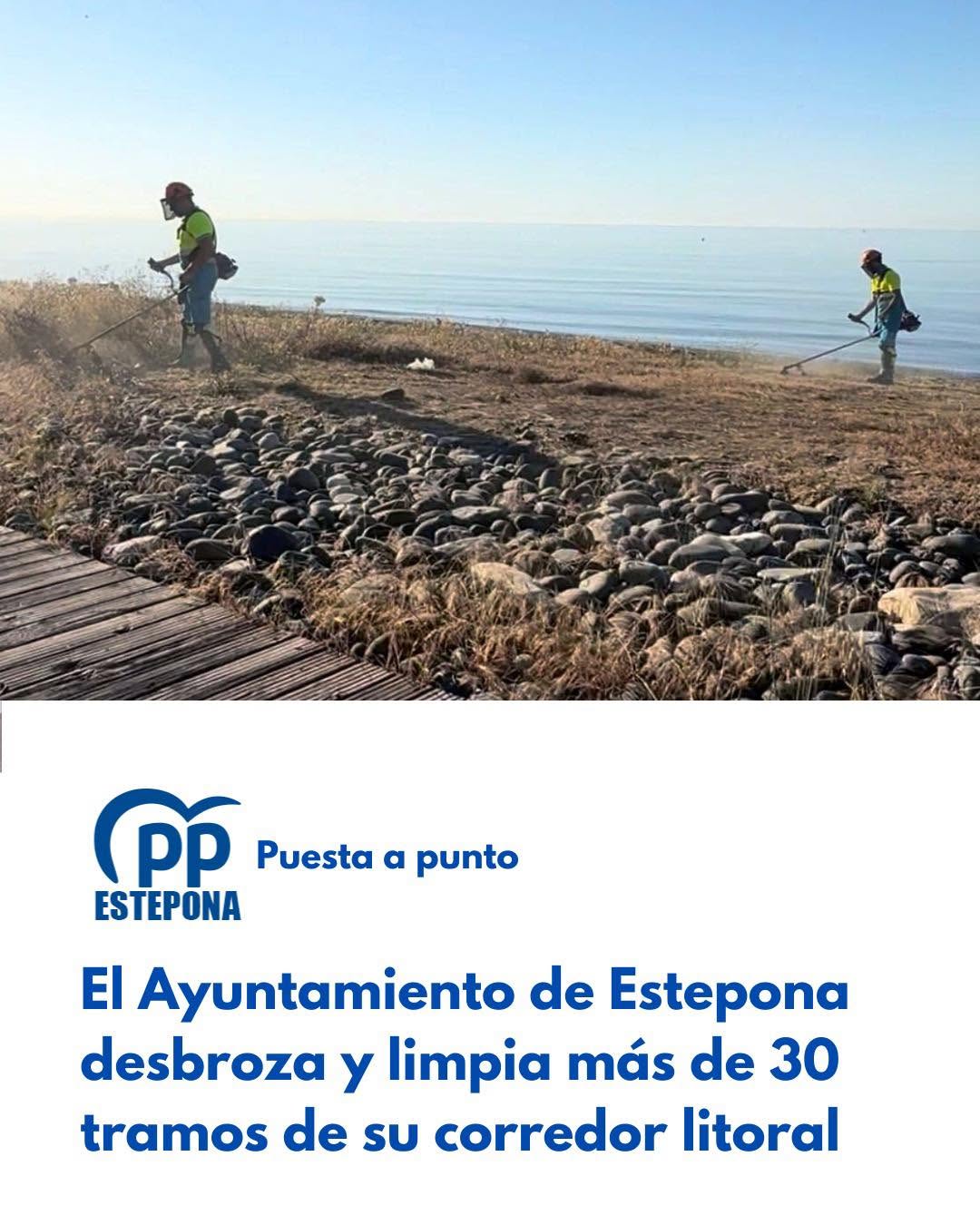 El Ayuntamiento inicia una nueva campaña de desbroce y limpieza integral del corredor litoral, una actuación…