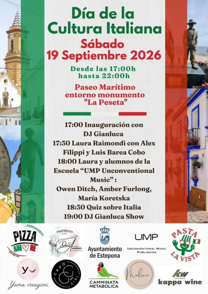 Este sábado, Estepona celebra la Cultura Italiana