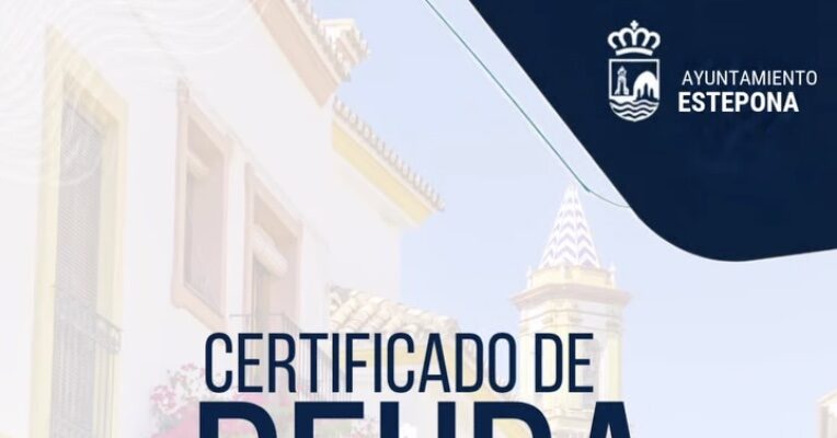 Certificado de deuda cero del Ayuntamiento de Estepona